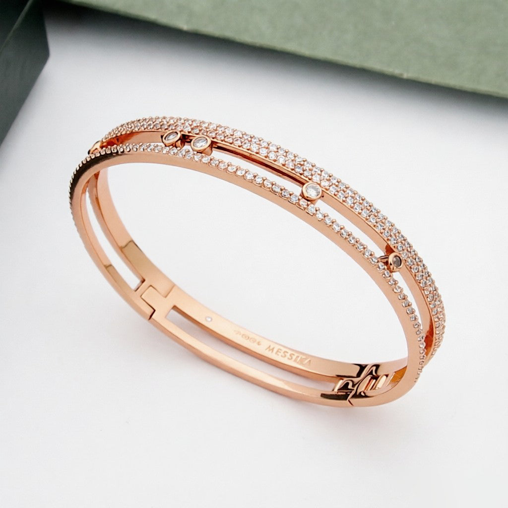 [⭐Clover Jewelry]Move Romane pavé bangle