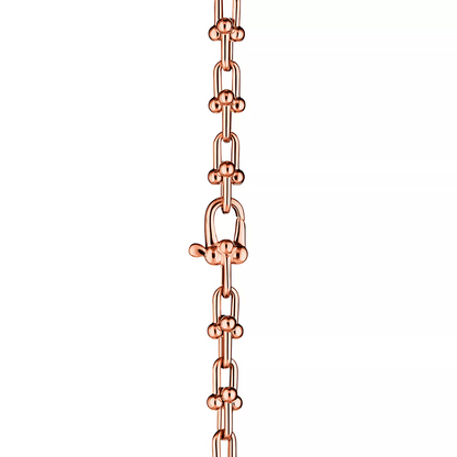 [Clover Jewelry]HARDWEAR MICRO LINK 44 MOTIF PINK GOLD BRACELET