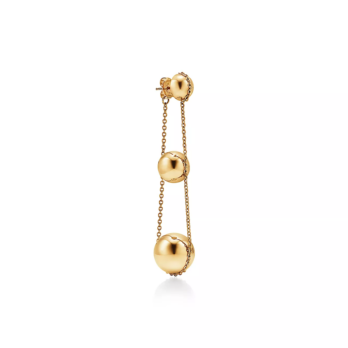 [Clover Jewelry]TRIPLE DROP GOLD EARRINGS