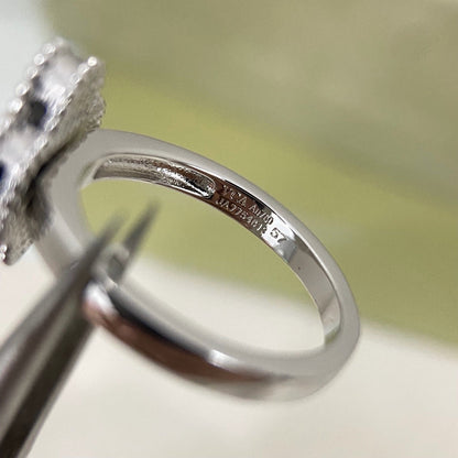 [⭐Clover Jewelry]NEW ROSE QUARTZ FOUR-LEAF CLOVER RING