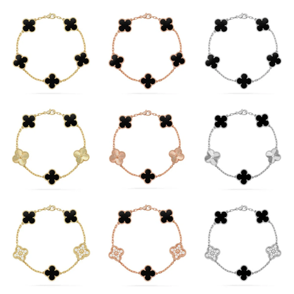 [⭐Clover Jewelry] CLOVER 5 MOTIF ONYXS BRACELET COLLECTION