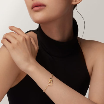 [⭐Clover Jewelry]LOVE BRACELET DOUBLE RING