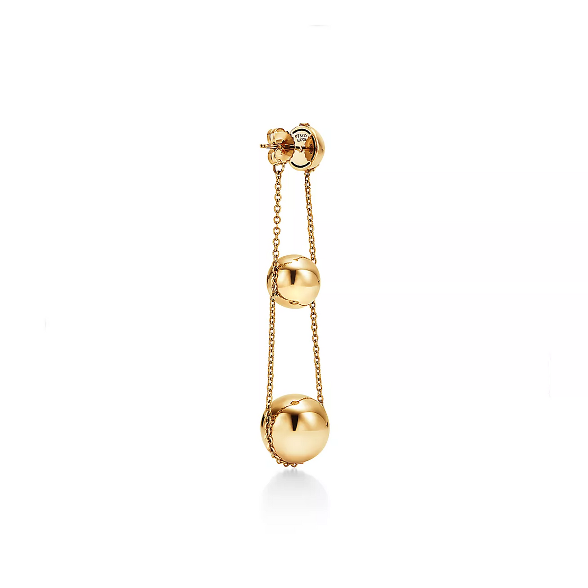 [Clover Jewelry]TRIPLE DROP GOLD EARRINGS