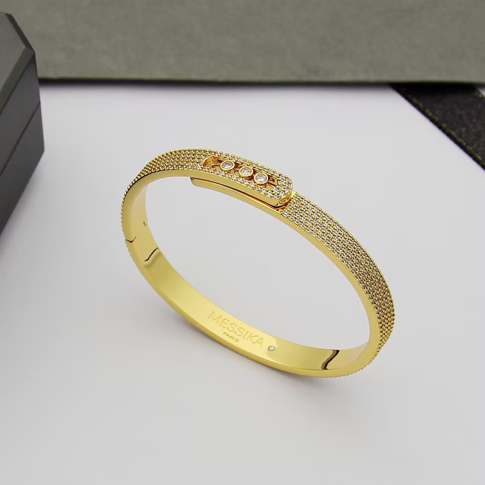 [⭐Clover Jewelry]Move Noa Full Pavé Diamond Bangle Bracelet