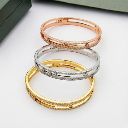 [⭐Clover Jewelry]Move Romane pavé bangle