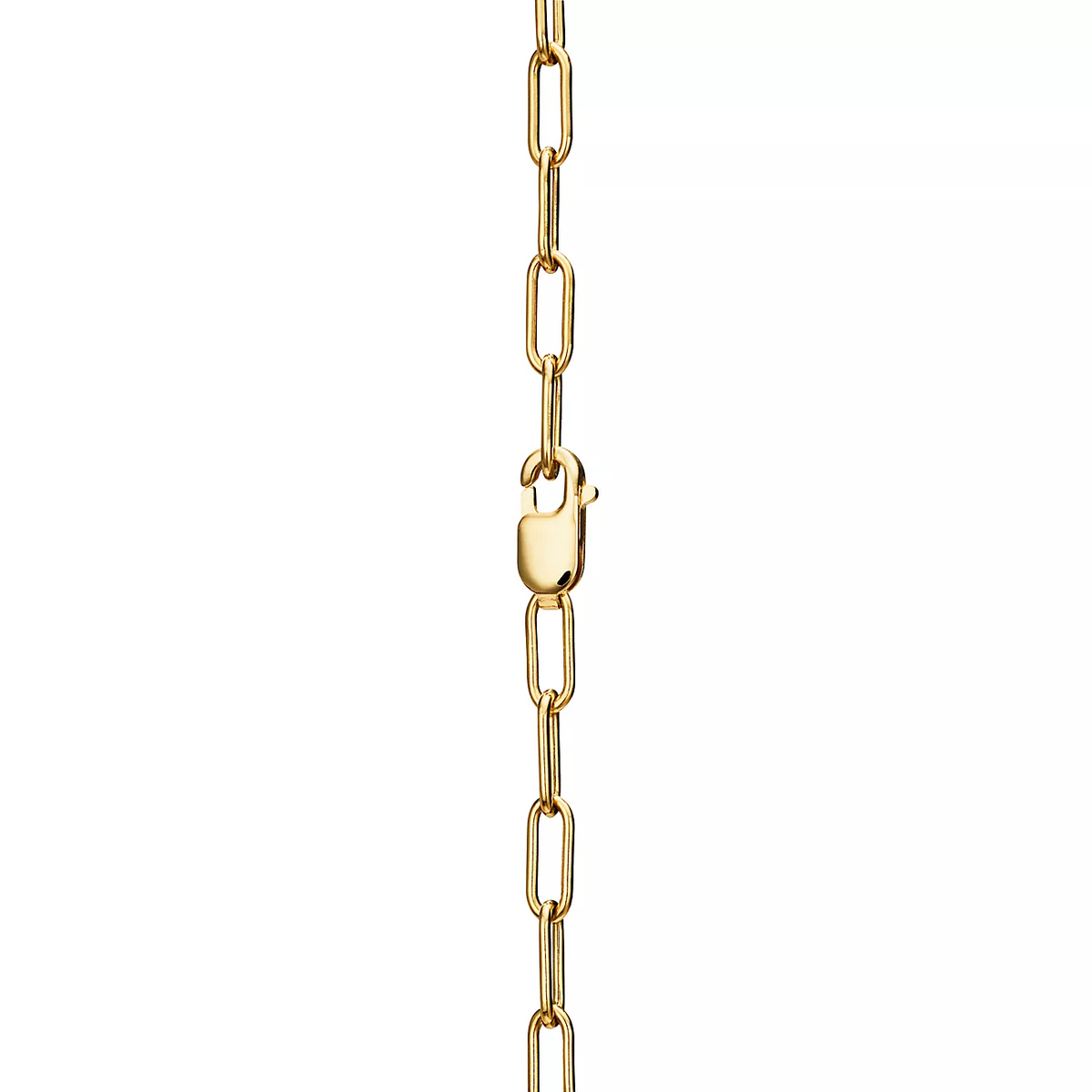 [Clover Jewelry]LOCK NECKLACE MEDIUM PENDANT GOLD PAVED DIAMONDS