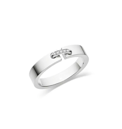 [⭐Clover Jewelry]ALLIANCE LIENS VIDENCE DIAMOND 4MM RING