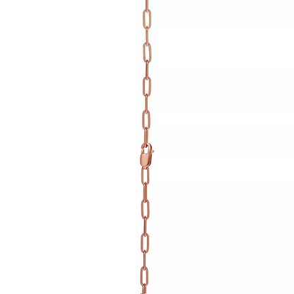 [Clover Jewelry]LOCK MEDIUM PENDANT PINK DIAMOND PINK GOLD NECKLACE