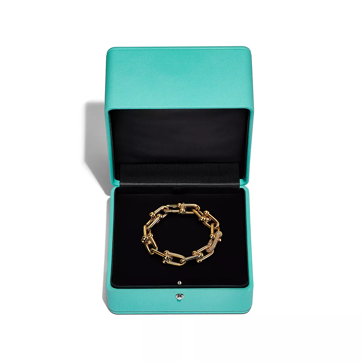 [Clover Jewelry]HARDWEAR LARGE LINK GOLD DIAMOND BRACELET