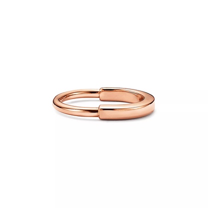 [Clover Jewelry]LOCK RING PINK GOLD