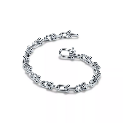 [Clover Jewelry]HARDWEAR SMALL LINK 26 MOTIF SILVER BRACELET
