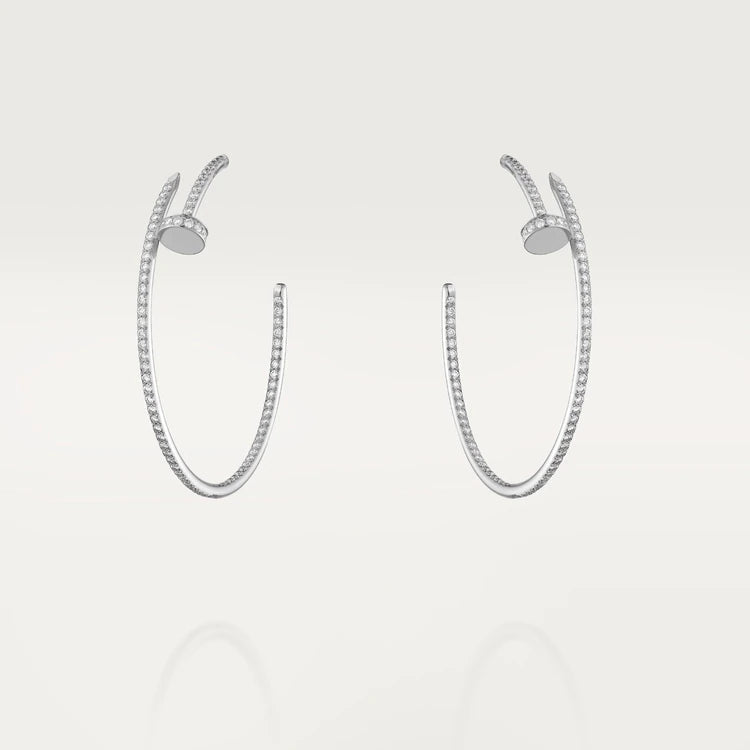 [⭐Clover Jewelry]JUSTE EARRINGS FULL DIAMONDS 1.8MM