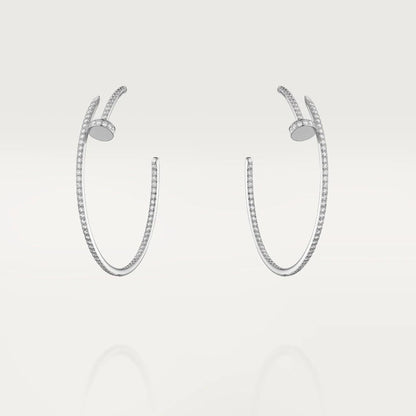 [⭐Clover Jewelry]JUSTE EARRINGS FULL DIAMONDS 1.8MM