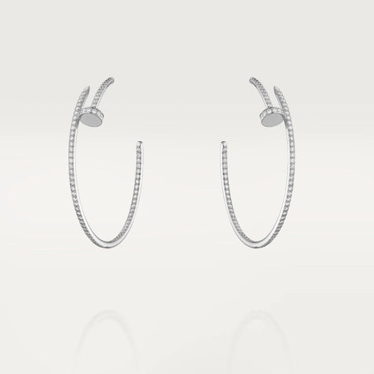 [⭐Clover Jewelry]JUSTE EARRINGS FULL DIAMONDS 1.8MM