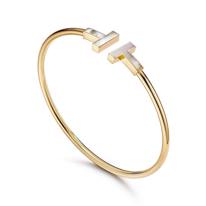 [Clover Jewelry]T BRACELET 1.8MM MOP PINK GOLD