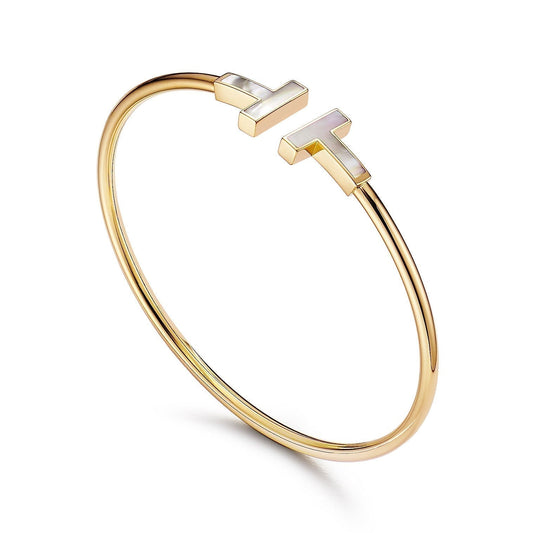 [Clover Jewelry]T BRACELET 1.8MM MOP PINK GOLD