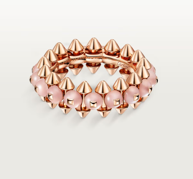 [⭐Clover Jewelry]CLASH ELEGANT ROSE GOLD RING FEATURING NATURAL AGATE