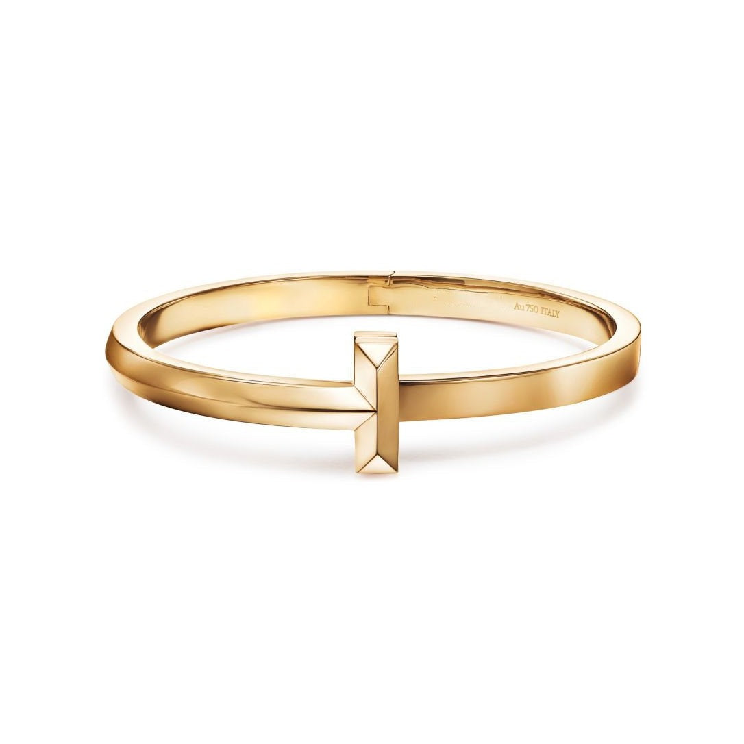 [Clover Jewelry]T1 WIDE HINGED BANGLE BRACELET