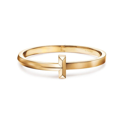 [Clover Jewelry]T1 WIDE HINGED BANGLE BRACELET