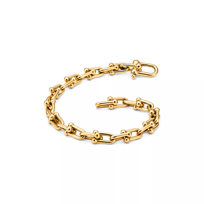 [Clover Jewelry]HARDWEAR SMALL LINK 26 MOTIF GOLD BRACELET