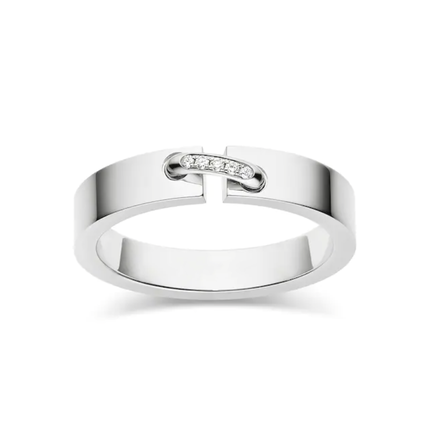 [⭐Clover Jewelry]ALLIANCE LIENS VIDENCE DIAMOND 4MM RING