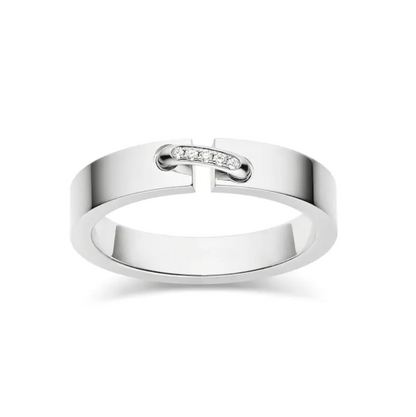 [⭐Clover Jewelry]ALLIANCE LIENS VIDENCE DIAMOND 4MM RING