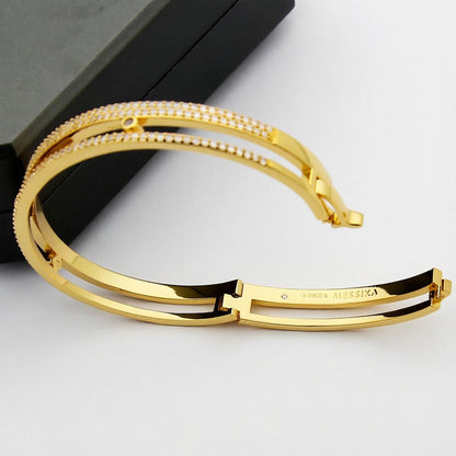 [⭐Clover Jewelry]Move Romane pavé bangle