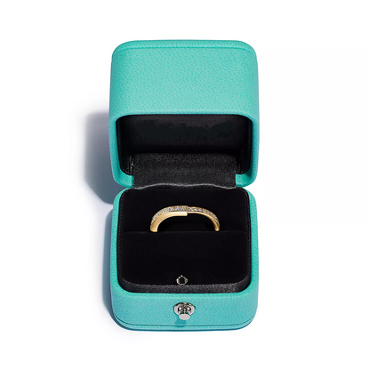 [Clover Jewelry]LOCK RING GOLD DIAMOND PAVED