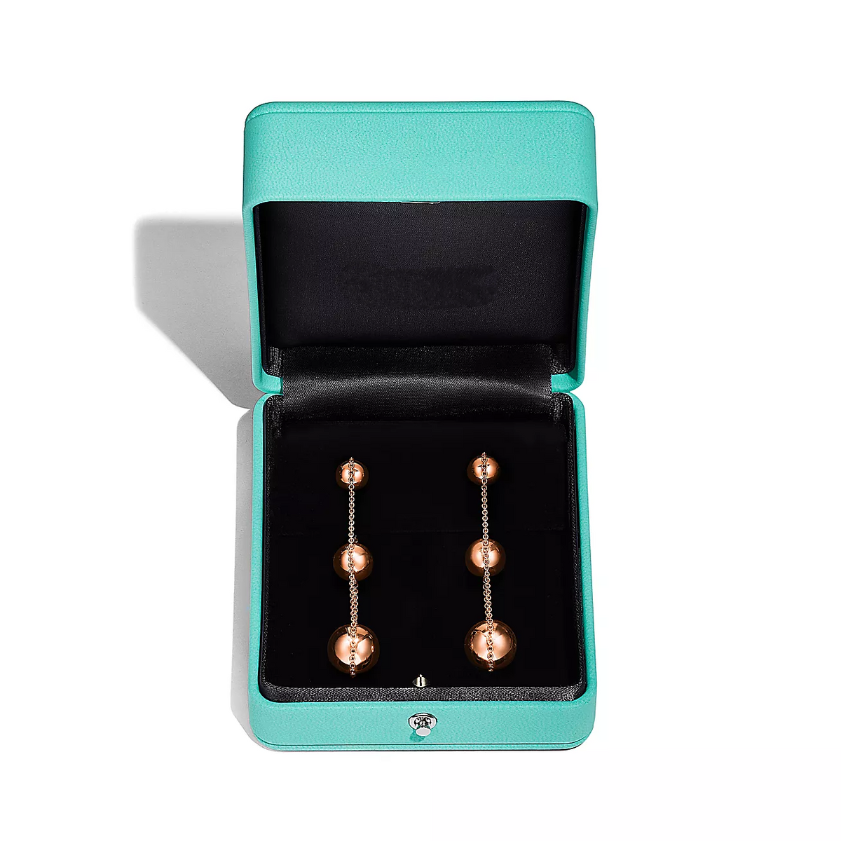 [Clover Jewelry]TRIPLE DROP PINK GOLD EARRINGS