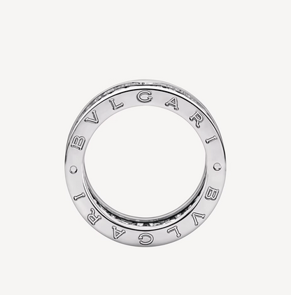 [⭐Clover Jewelry]ZERO 1 WITH PAVED DIAMONDS ON THE SPIRAL RING