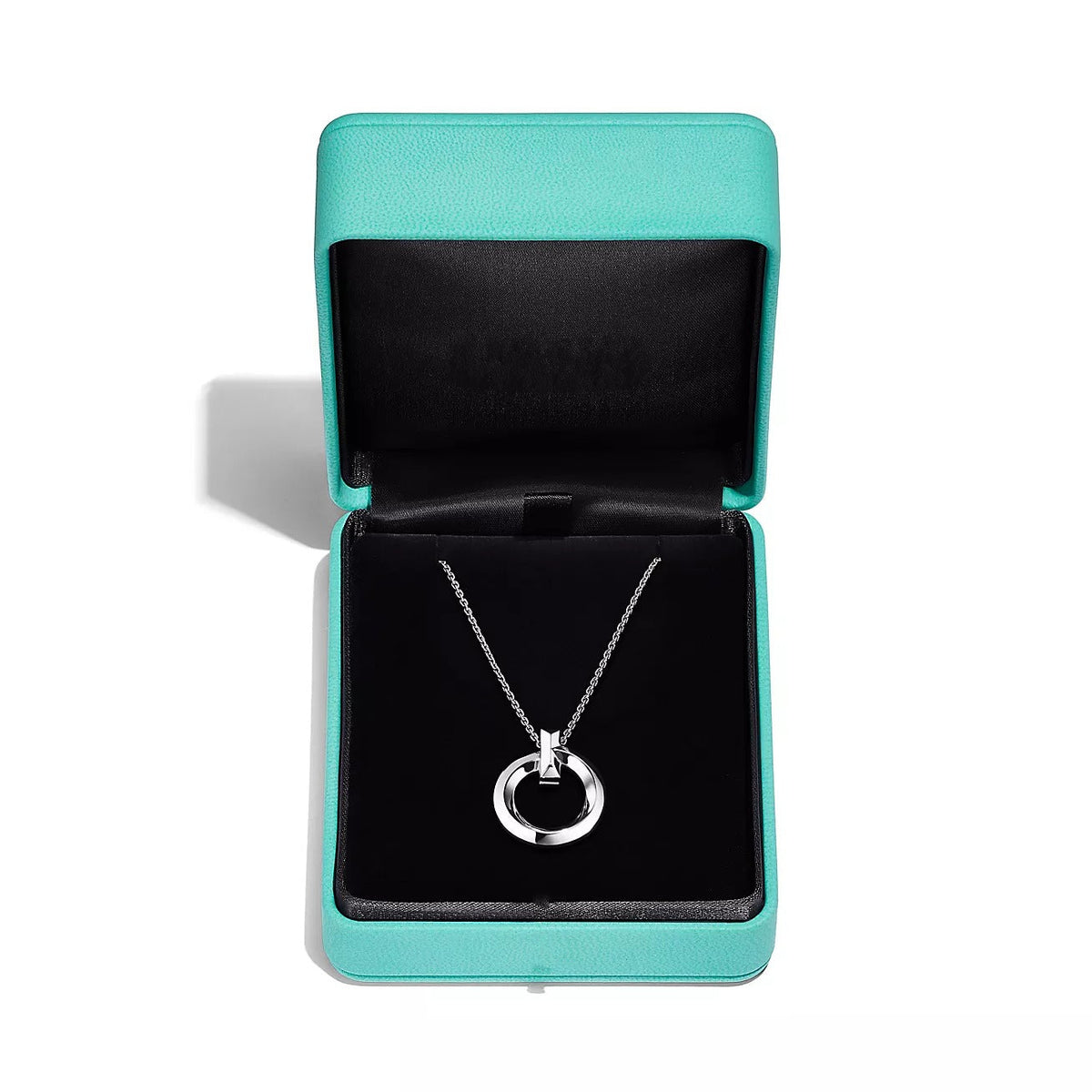 [Clover Jewelry]T CIRCLE PENDENT SILVER NECKLACE