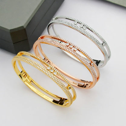 [⭐Clover Jewelry]Move Romane pavé bangle