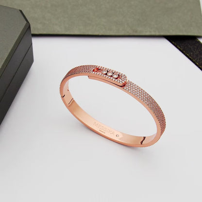 [⭐Clover Jewelry]Move Noa Full Pavé Diamond Bangle Bracelet
