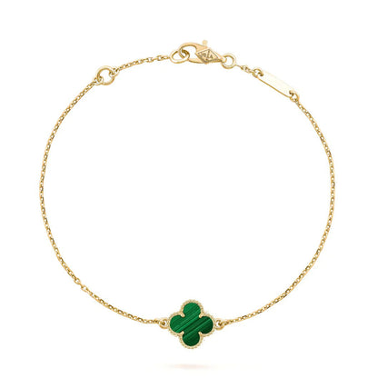 [⭐Clover Jewelry]CLOVER BRACELET MALACHITE 1 MOTIF