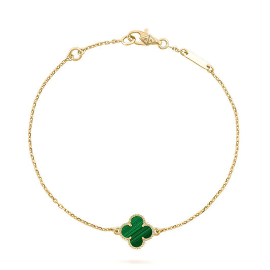 [⭐Clover Jewelry]CLOVER BRACELET MALACHITE 1 MOTIF