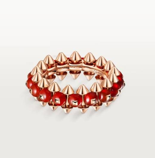 [⭐Clover Jewelry]CLASH ELEGANT ROSE GOLD RING FEATURING NATURAL AGATE