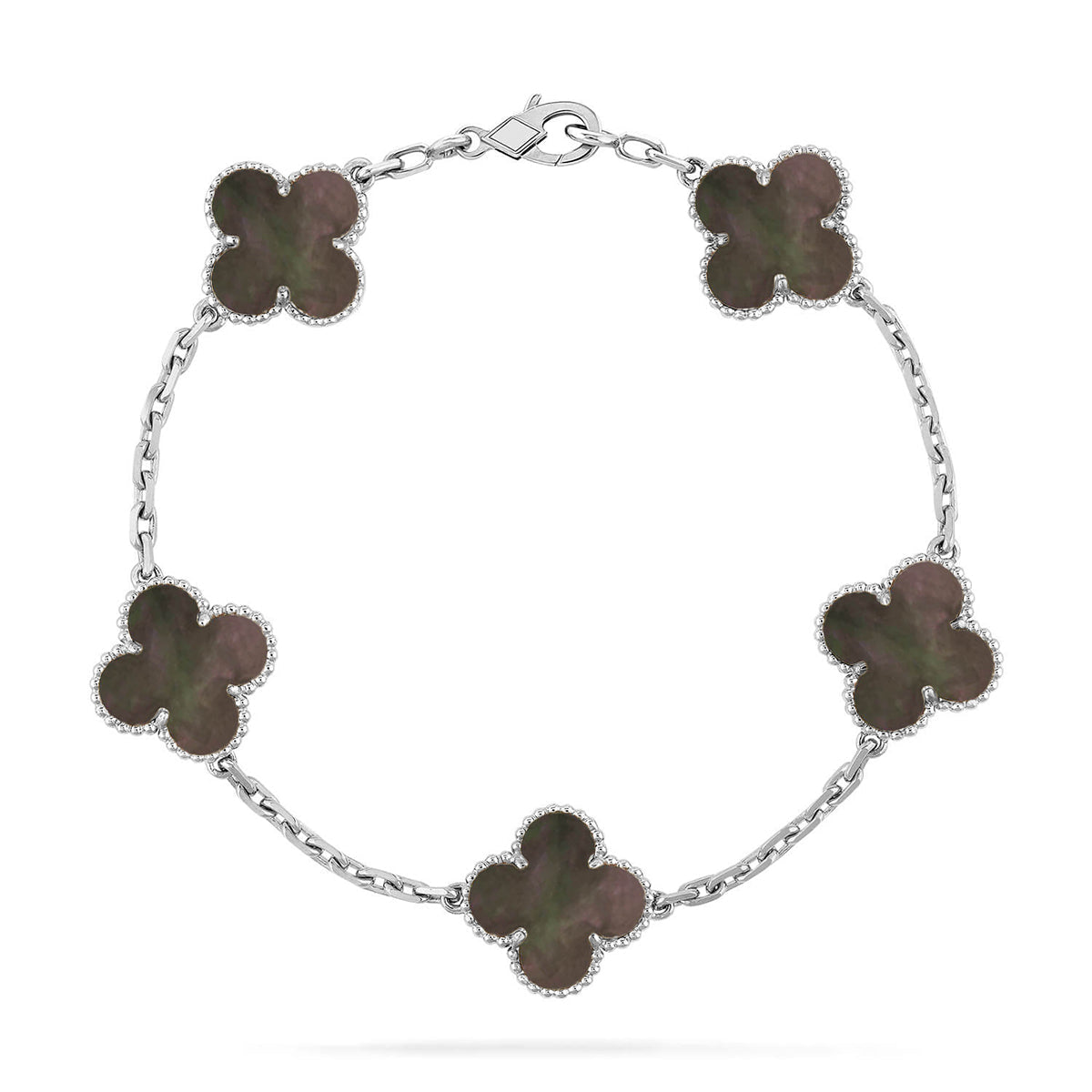 [⭐Clover Jewelry] CLOVER 5 MOTIF GRAY MOP BRACELET COLLECTION