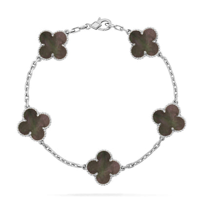 [⭐Clover Jewelry] CLOVER 5 MOTIF GRAY MOP BRACELET COLLECTION