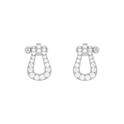 [⭐Clover Jewelry]FORCE 10 FULL DIAMOND STUD EARRINGS MINI MODEL