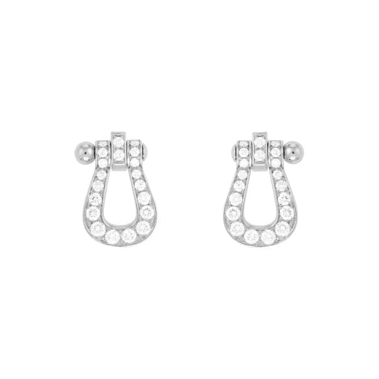 [⭐Clover Jewelry]FORCE 10 FULL DIAMOND STUD EARRINGS MINI MODEL