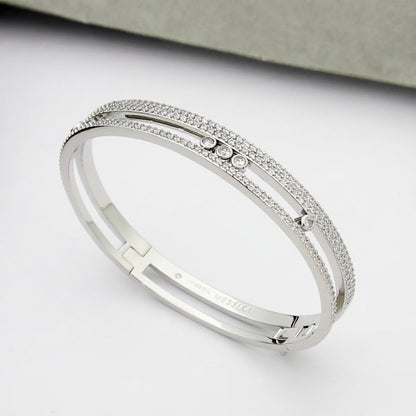 [⭐Clover Jewelry]Move Romane pavé bangle