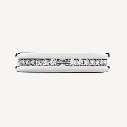 [⭐Clover Jewelry]ZERO 1 ONE-BAND PAVED DIAMONDS ON THE SPIRAL RING