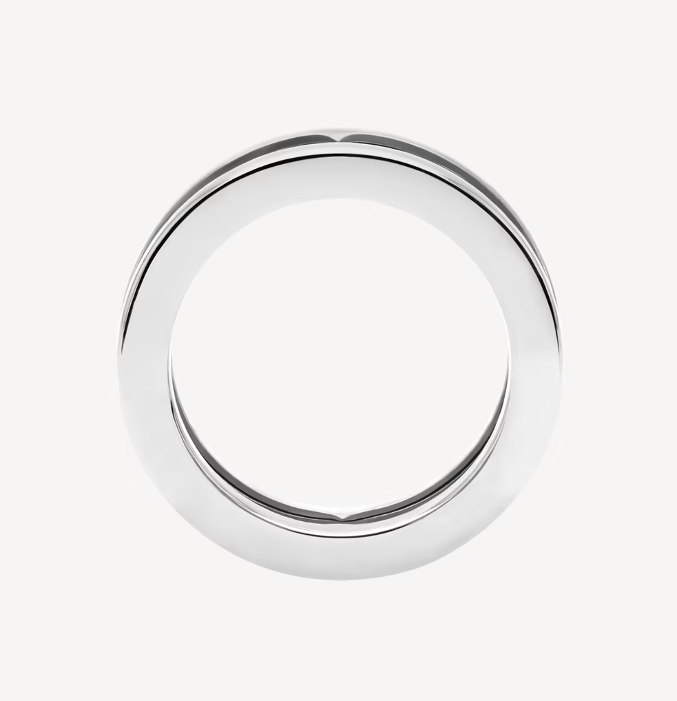 [⭐Clover Jewelry]ZERO 1 ONE-BAND WITH OPENWORK LOGO SPIRAL RING