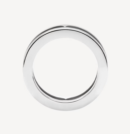 [⭐Clover Jewelry]ZERO 1 ONE-BAND WITH OPENWORK LOGO SPIRAL RING