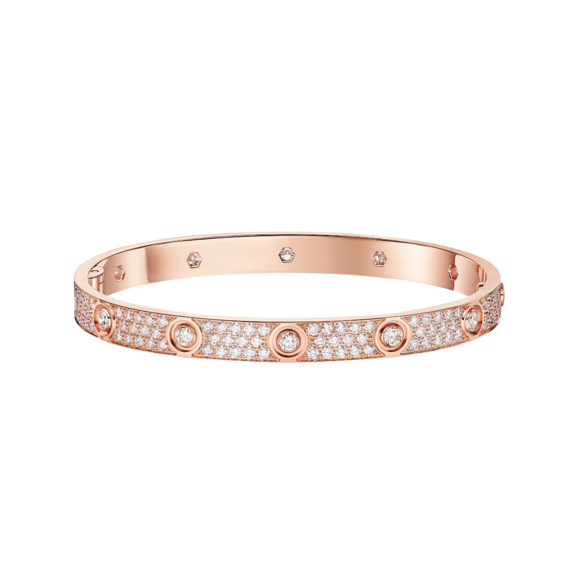 [⭐Clover Jewelry]LOVE BRACELET 6.1MM DIAMOND-PAVED 10 BIG DIAMONDS