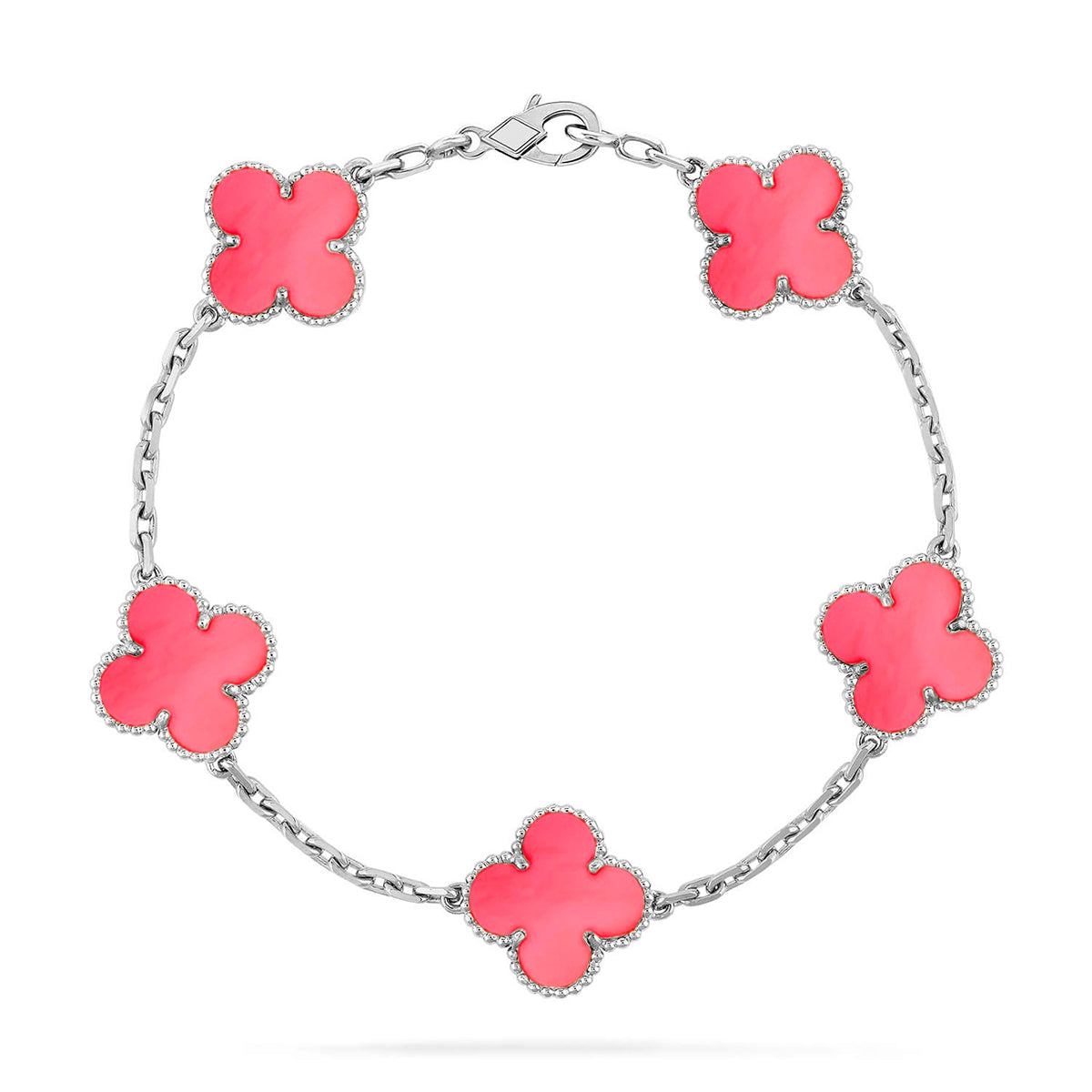 [⭐Clover Jewelry] CLOVER 5 MOTIFS  PINK MOP BRACELET COLLECTION