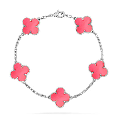 [⭐Clover Jewelry] CLOVER 5 MOTIFS  PINK MOP BRACELET COLLECTION
