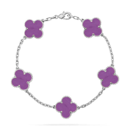 [⭐Clover Jewelry] CLOVER 5 MOTIF VIOLET BRACELET COLLECTION