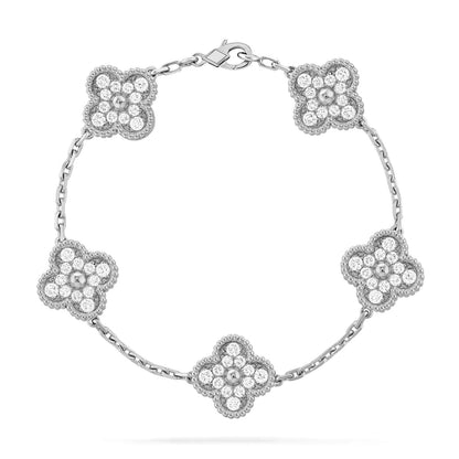 [⭐Clover Jewelry] CLOVER 5 MOTIF FULL DIAMOND BRACELET COLLECTION