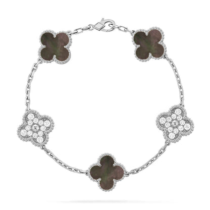 [⭐Clover Jewelry] CLOVER 5 MOTIF GRAY MOP BRACELET COLLECTION